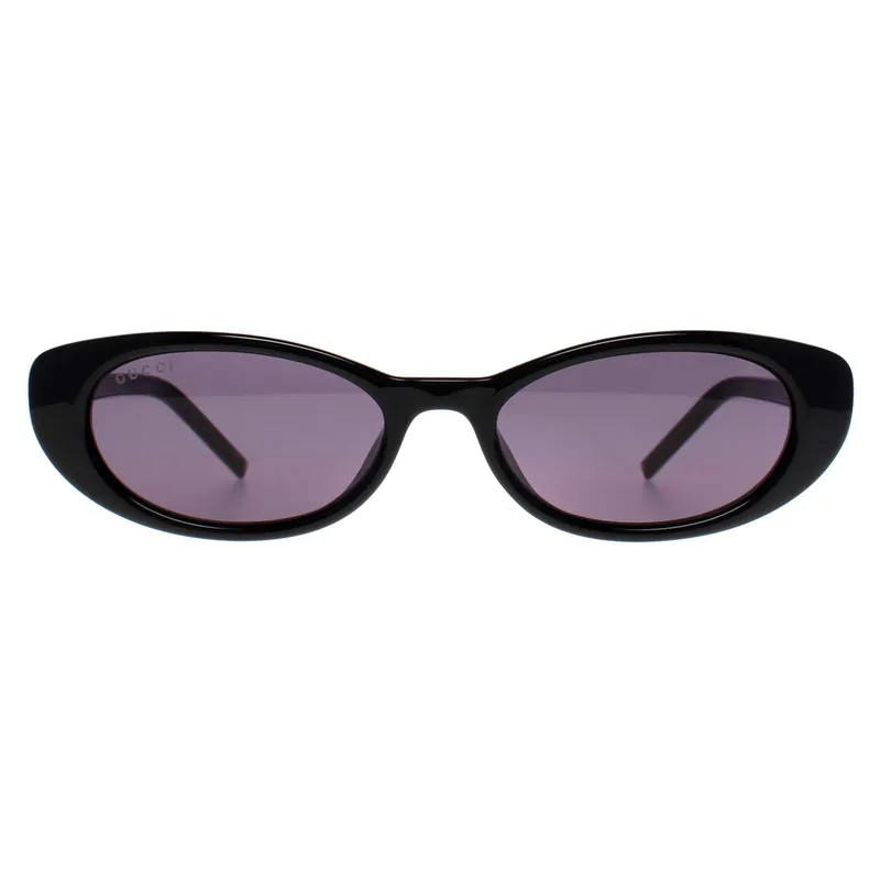 Cat Eye Black with Silver Crystal Stud Detail Grey GG1680S - Gucci
