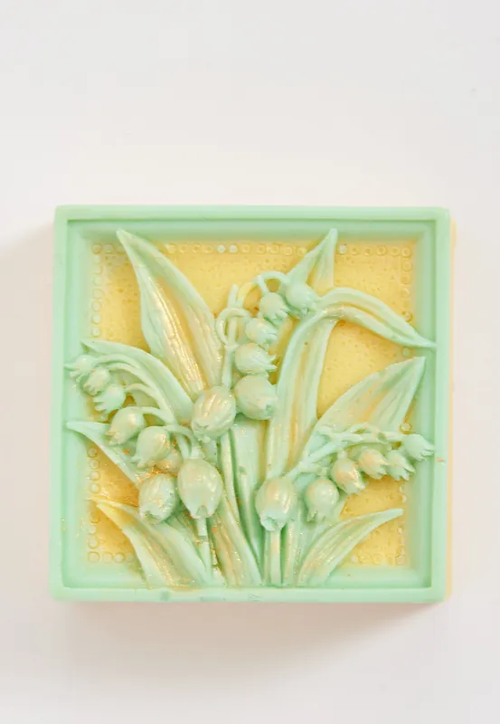 Yellow and Blue Lilly Valley Floral Soap - Liquorish