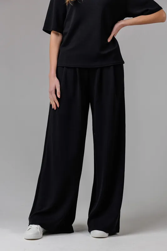 Luxe Wide Leg Draped Trouser - French Connection