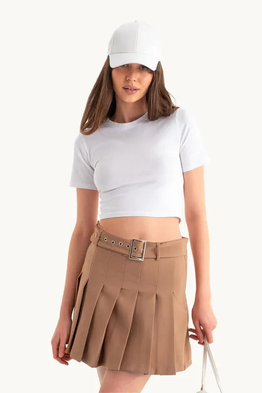 Crew Neck Basic Crop top - Hiccup