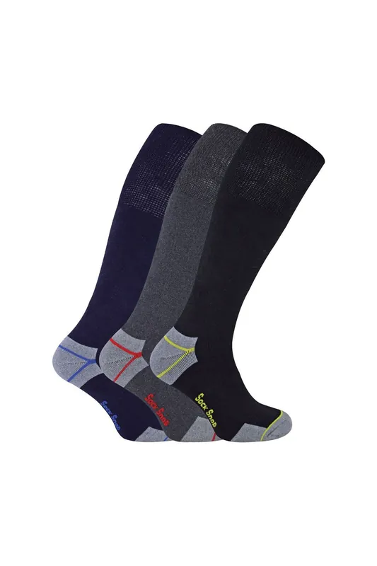 3 Pairs Long Knee High Work Socks - Sock Snob