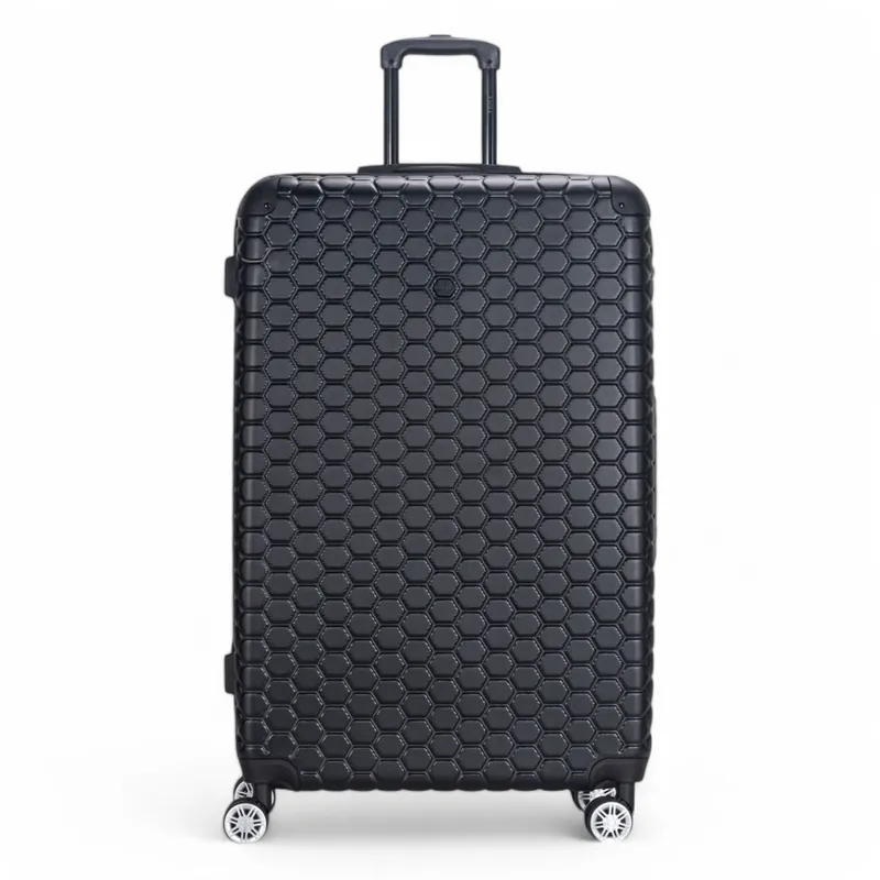 Extra Large Hard Shell ABS 8 Wheel Luggage Travel Suitcase - Infinity Leather