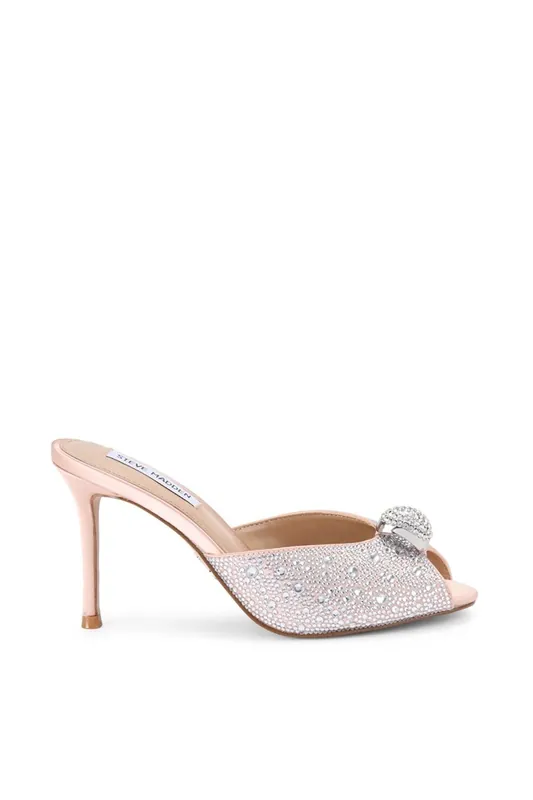 Regalia Champagne' Satin Heels - STEVE MADDEN