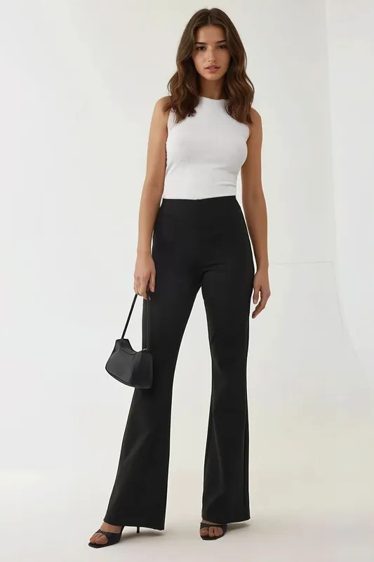 High Waist Flare Pants - Hiccup