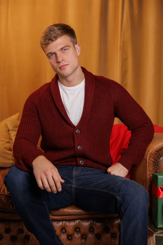 Shawl Neck Ribbed Cardigan - Tokyo Laundry