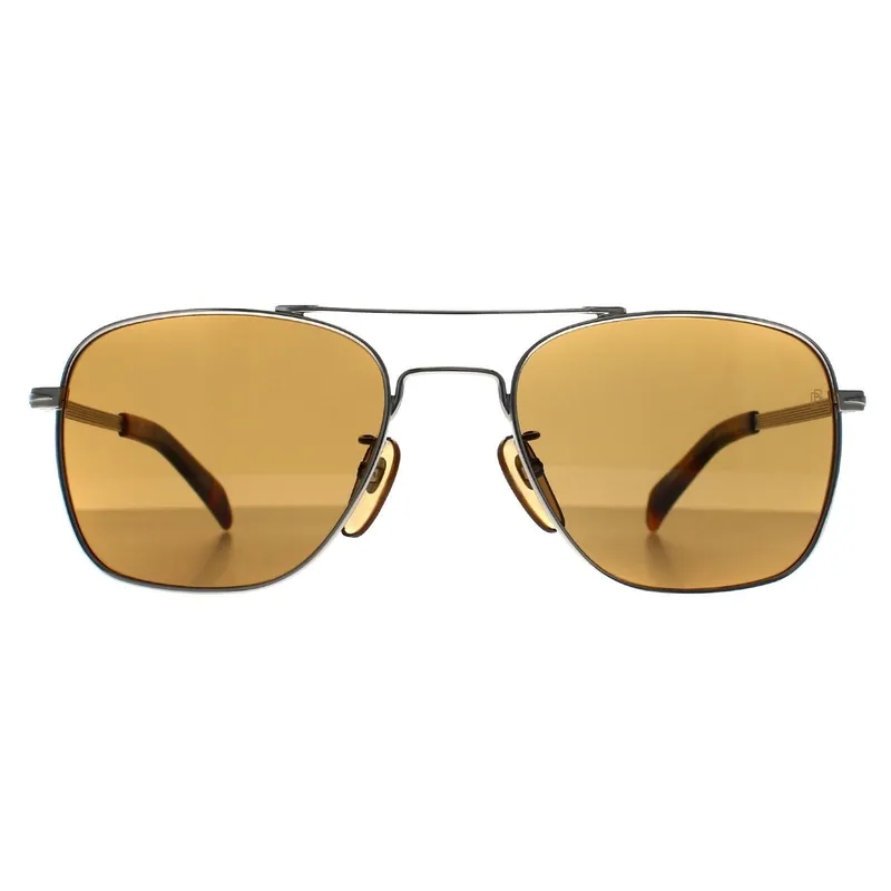 Aviator Palladium Grey Brown DB 7019/S - David Beckham