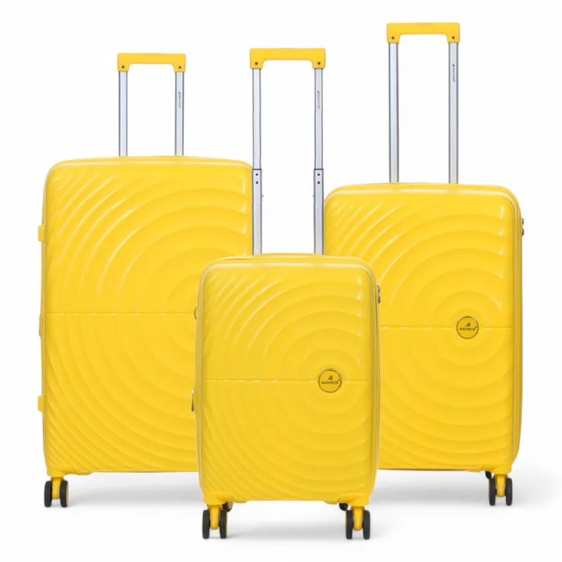 Expandable Hard Shell 8 Wheels Luggage Cabin Suitcase - Infinity Leather
