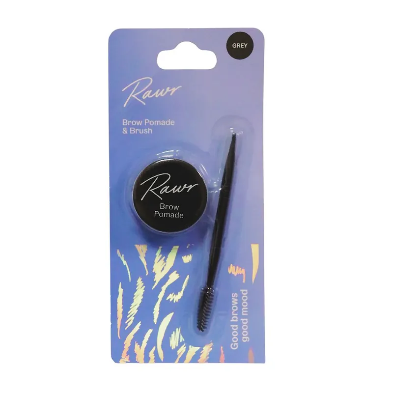 Pomade & Brush Grey - Rawr Beauty