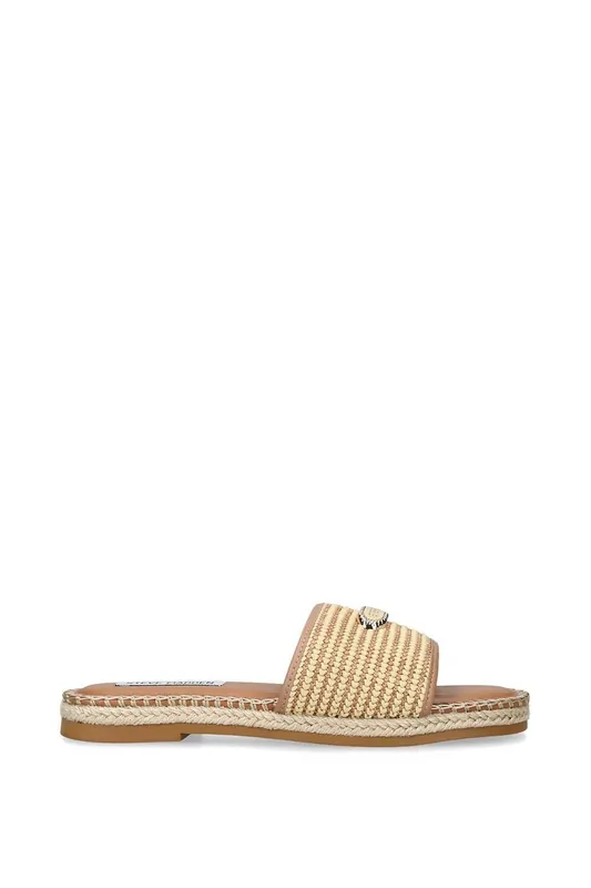 Tropics Beige Raffia' Sandals - STEVE MADDEN