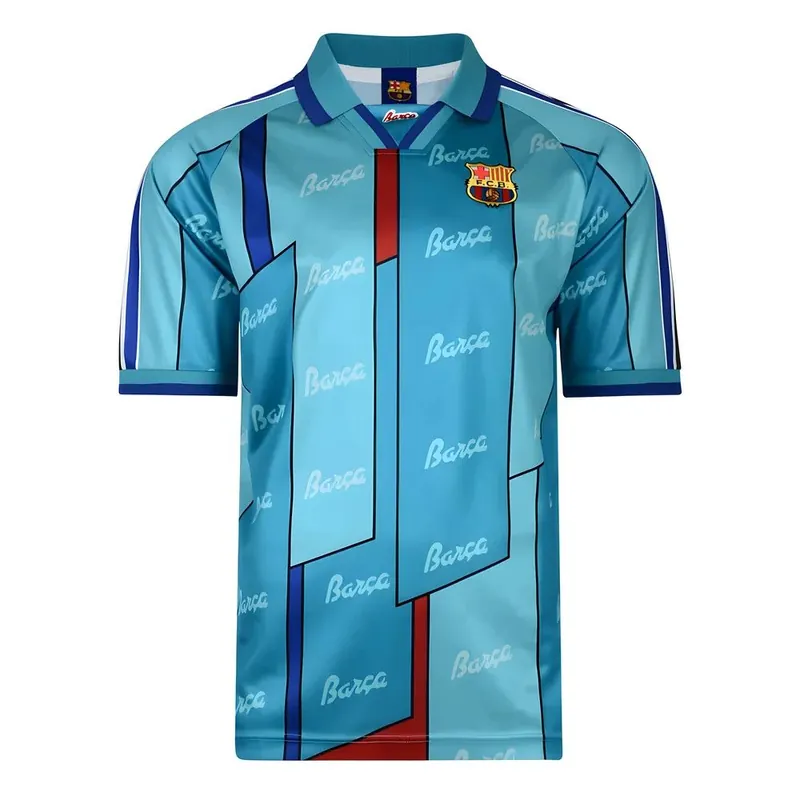 Mens Retro Score Draw 1997 ECWC Final Football Shirt - FC Barcelona