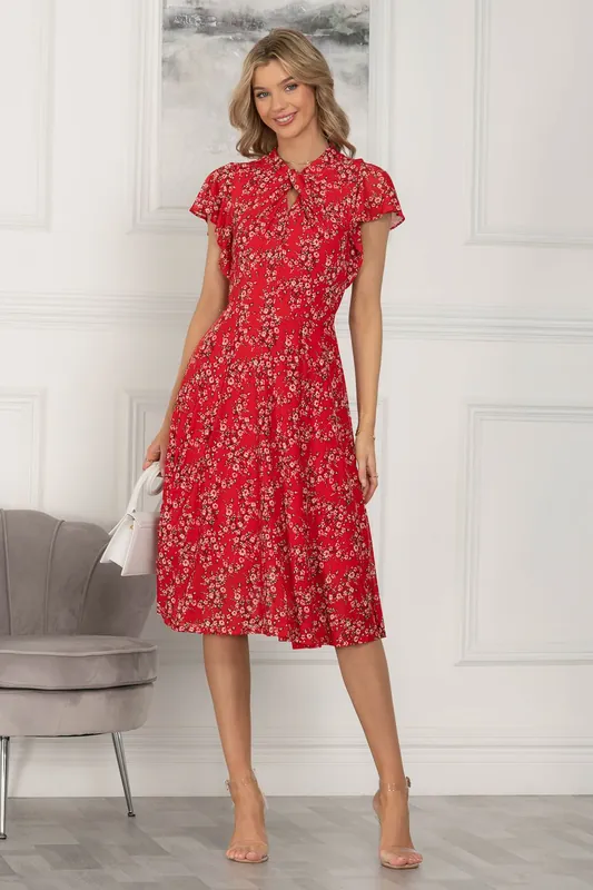 Luella Key Hole Mesh Dress - Jolie Moi