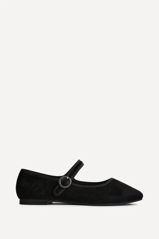 Graceful Nude Faux Suede Ballet Pumps - Linzi