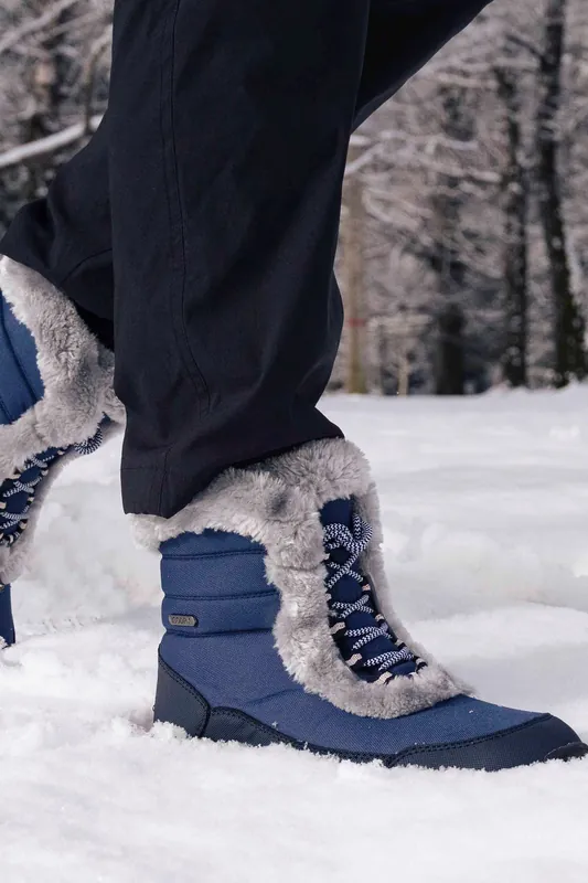 Ohio' Short Thermal Snow Boots Warm Snow Proof Flexible Winter Shoes - Mountain Warehouse