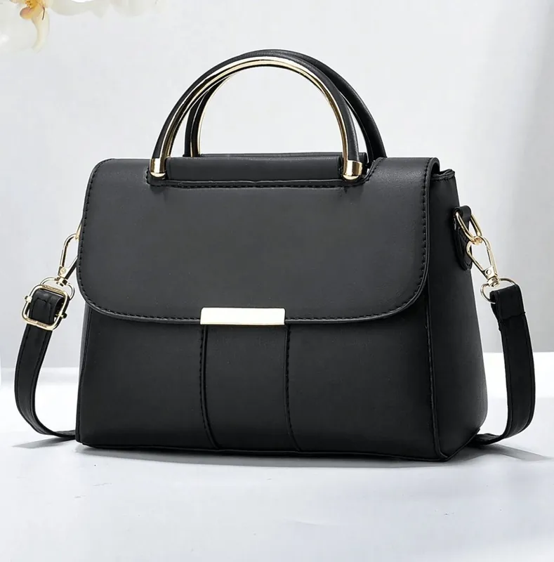 Shoulder Handheld Top Handle Cross Body Clutch Bag - AJVANI