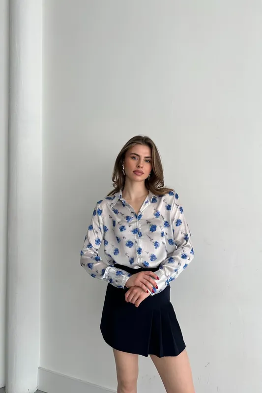 Floral Printed Button-Up Shirt