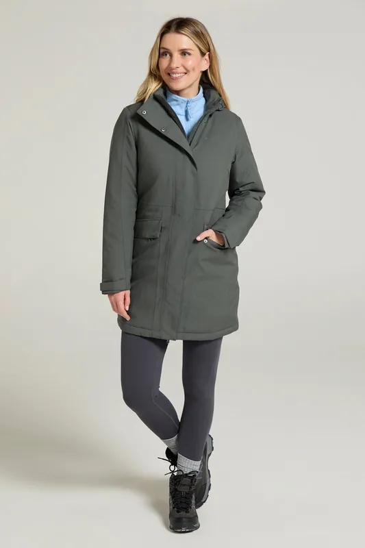 Rain On Water Resistant Jacket Padded Hooded Warm Coat - Mountain Warehouse