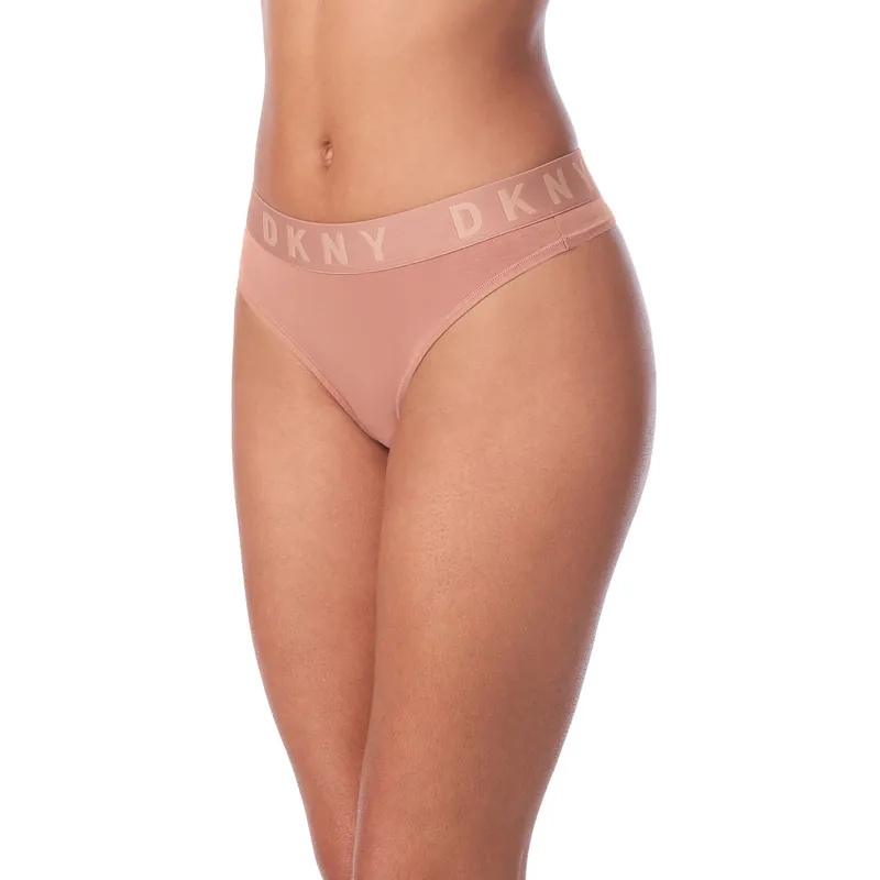 Cozy boyfriend bikni brief in pink rosewood and elastic waist - DKNY