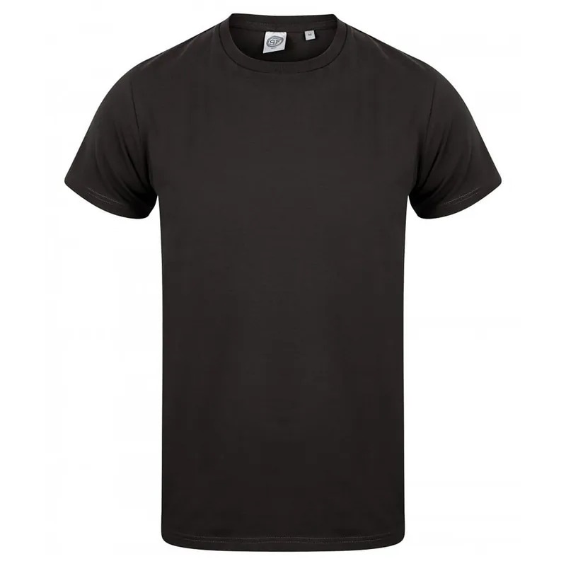 Men Feel Good Stretch V-neck Short Sleeve T-Shirt