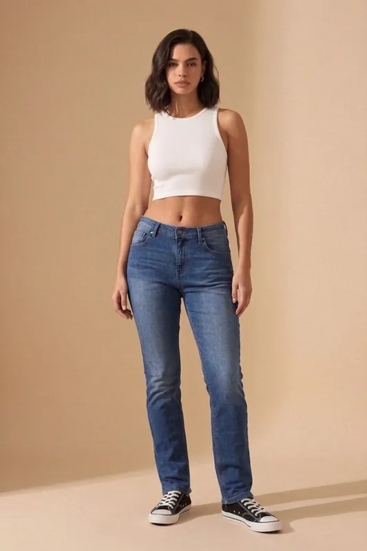 Lightweight Wash Fit Jeans - Femme Luxe