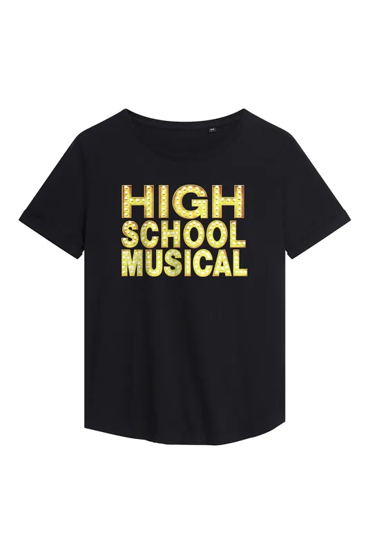 High School Musical Logo Fashion T Shirt, Black - Disney