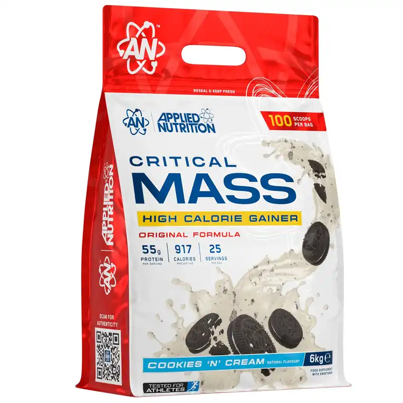 Critical Mass High Calorie Gainer - Cookies & Cream - 25 Servings
