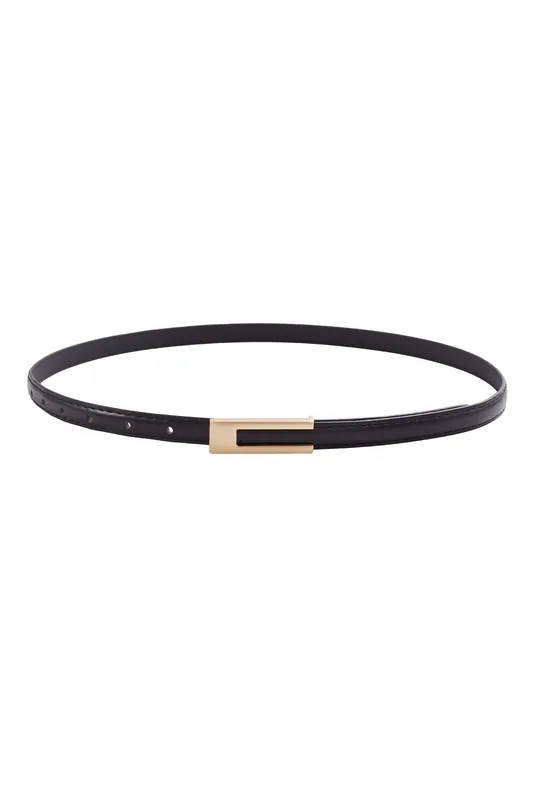Adjustable Skinny PU Leather Belt - MODISHION