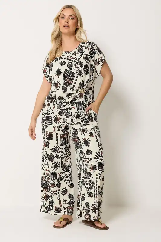 Printed Grown On Sleeve Top - Yours