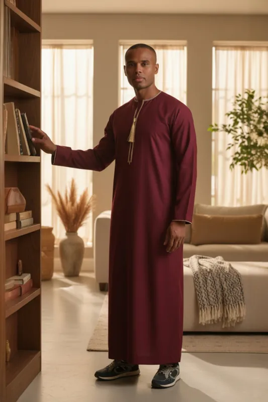 Ramadan Moroccan Thobe Robe Emirati Eid Jubba LFS-TT-003