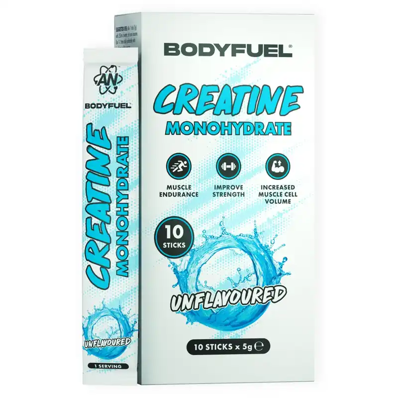 BodyFuel Creatine Monohydrate Sticks - Unflavoured - 10 Servings