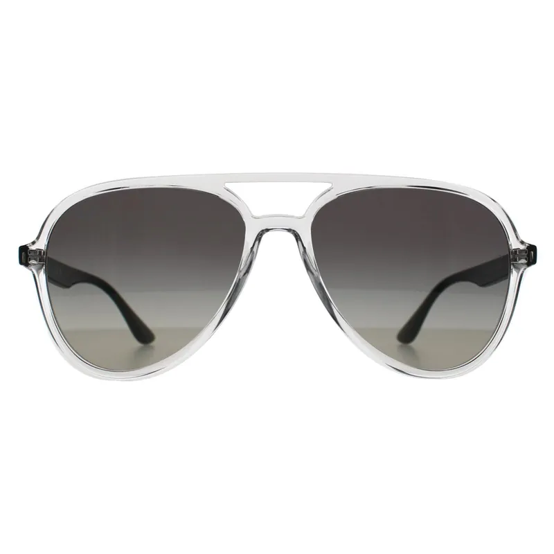 Aviator Polished Transparent Grey Gradient RB4376 - Ray-Ban