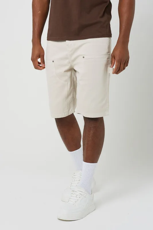 Loose Fit Denim Carpenter Shorts - Brave Soul
