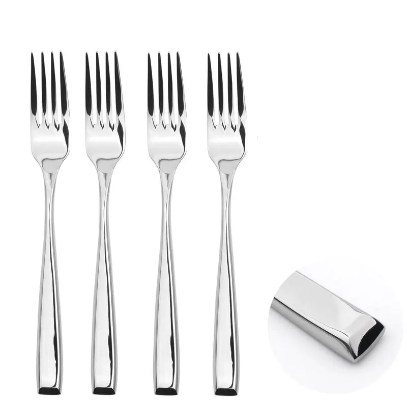 Cutlery Sets Stainless Steel 18/8 Fork 4pc Set Catering Taper - Glim & Glam