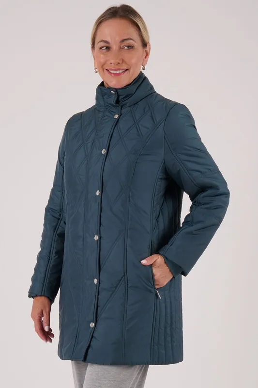 Diamond Quilt Coat - Tigi