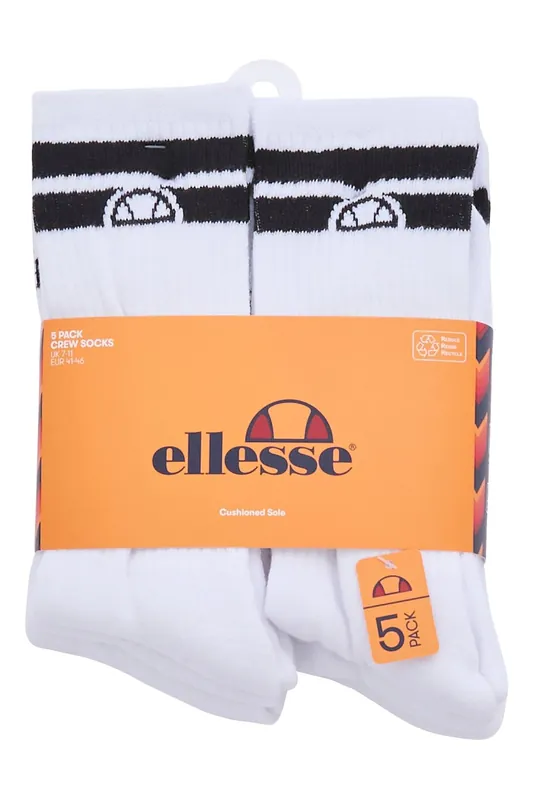 5 Pack Crew Socks - Ellesse