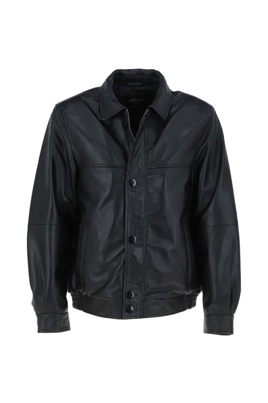 Ferdinando' Mens Leather Bomber Jacket - Ashwood Leather