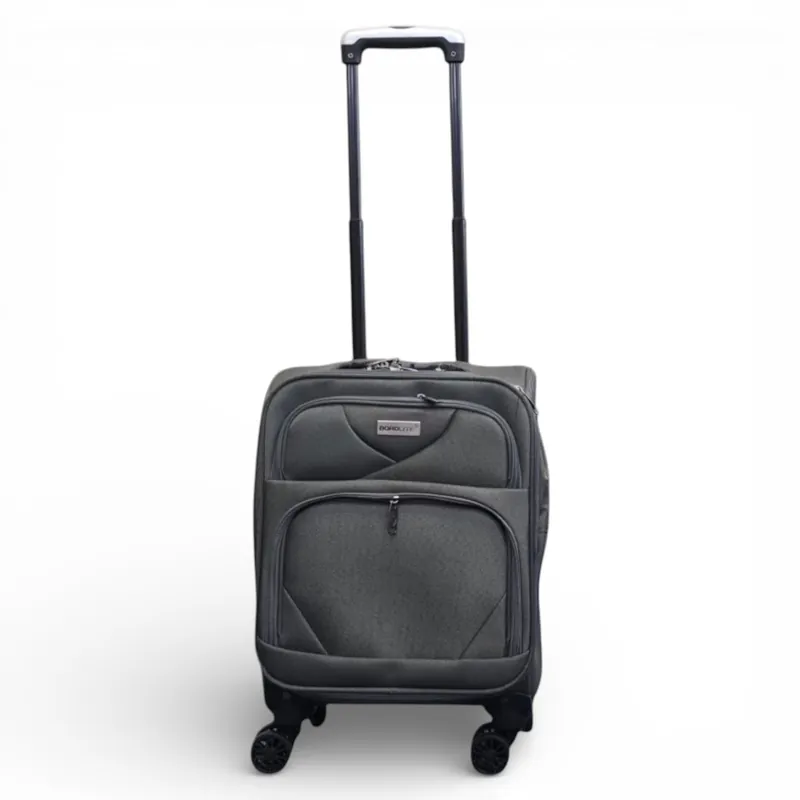 Soft Shell Lightweight Nylon 4 Wheel Underseat Suitcase - Seas