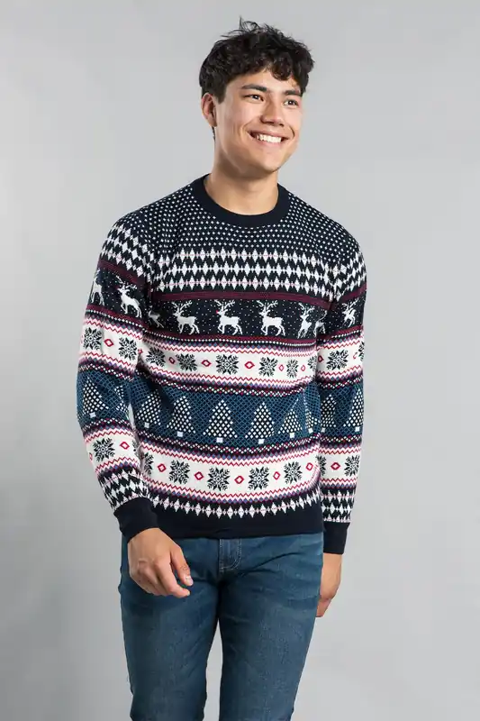 Festive Crew Neck Jacquard Knit Jumper - Tokyo Laundry