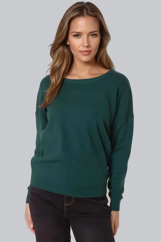 Crew Neck Fine Knit Jumper - Aftershock London