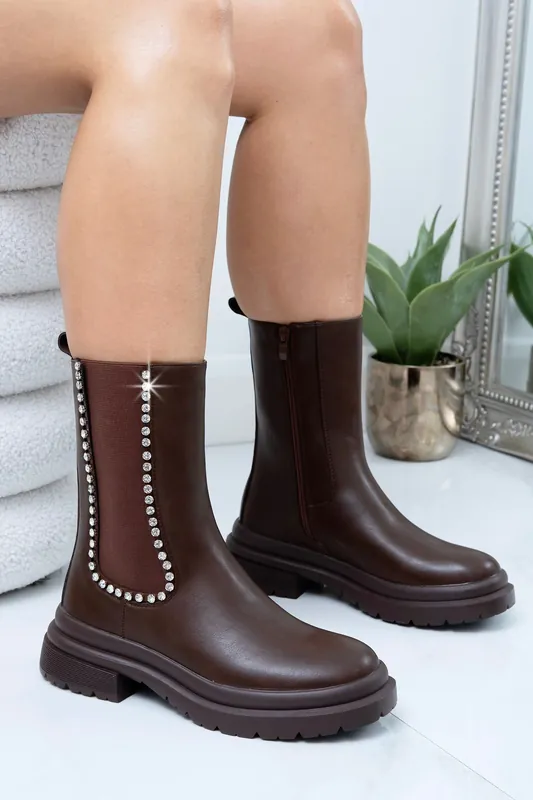 Crystal Drift Luxe Chelsea Boots - Love Lemonade