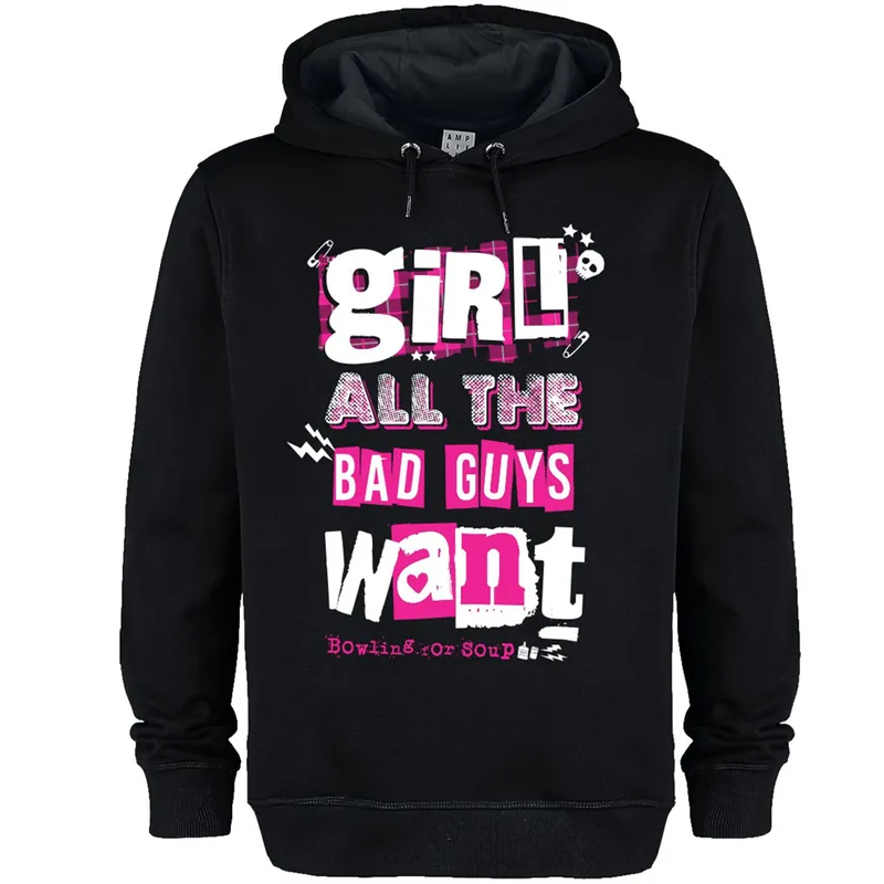 Girl All The Bad Guys Want Bowling For Soup Hoodie - Amplified