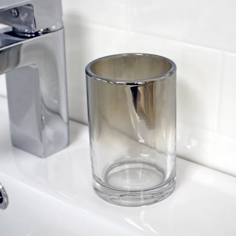 Ombre Smoked Glass Collection Tumbler - Showerdrape
