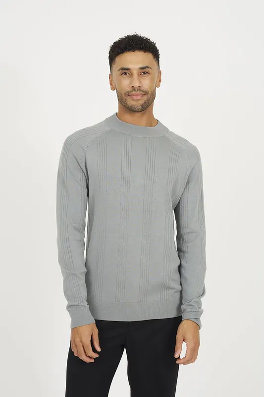Long Sleeve Ribbed Raglan Jumper - Brave Soul