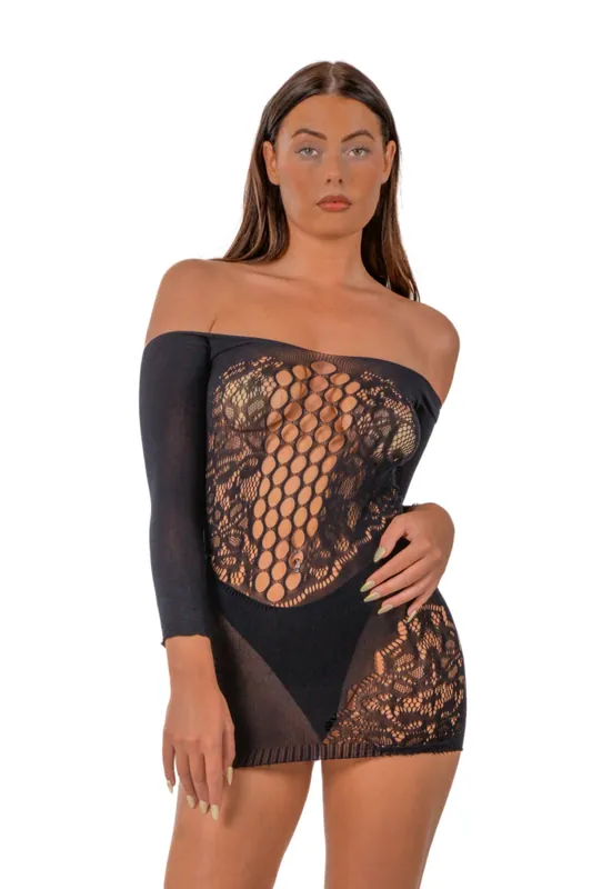 Off the Shoulder Mini Dress - Loving Joy