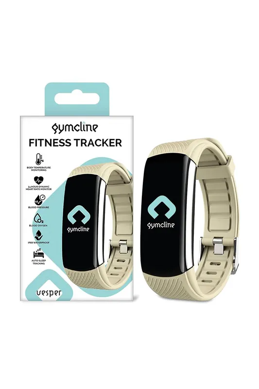 Gymcline Vesper Fitness Tracker with Body Temperature Monitoring, Cream