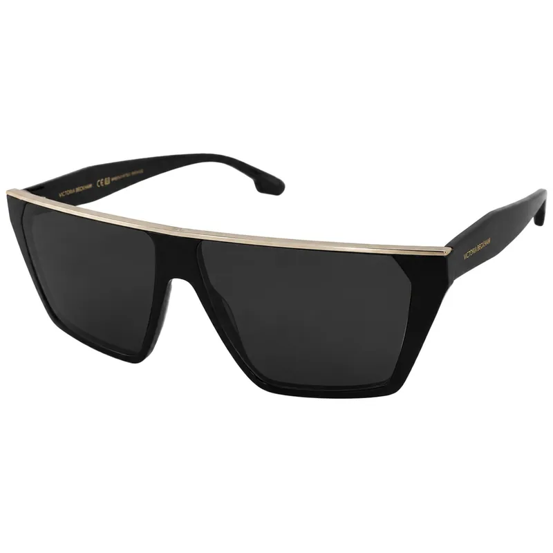 Rectangle Acetate Black Sunglasses - Victoria Beckham