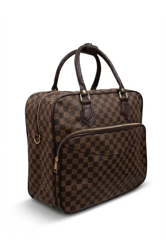 Ava Checkered Holdall - IKRUSH