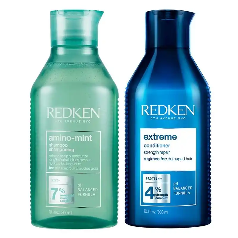 Amino Mint Shampoo 300ml & Extreme Conditioner 300ml Duo - Redken