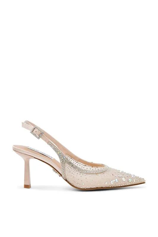 Vero Heel Cream' Fabric Heels - STEVE MADDEN