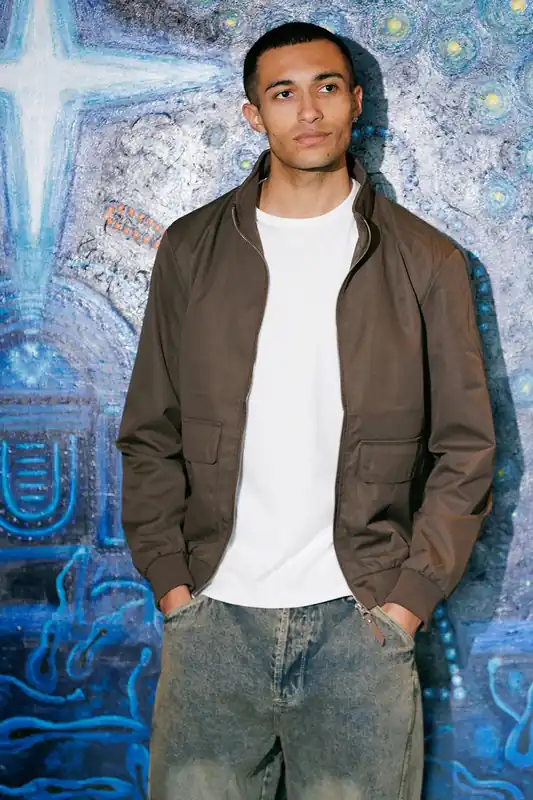 Funnel Neck Bomber Jacket - Brave Soul