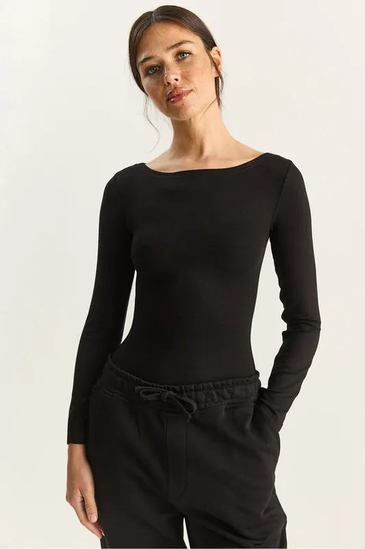 Fitted Basic Top - Bianco Lucci
